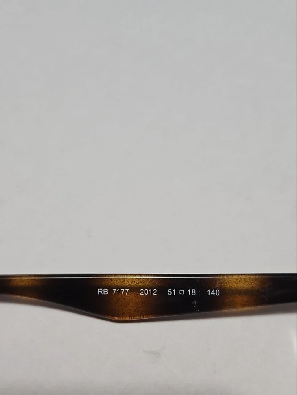 Ray-Ban RB7177 2012 51 18  140 Havana Tortoise Brown Square Frames